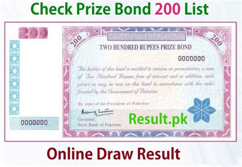 200 prize bond draw|Draw 92, Rs. 200 Prize Bond List, Faisalabad On 15.